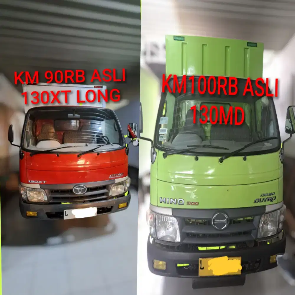 KM 100RB HINO DUTRO 130MD 2014 & KM90RB DYNA 130XT LONG 2013#CANTER
