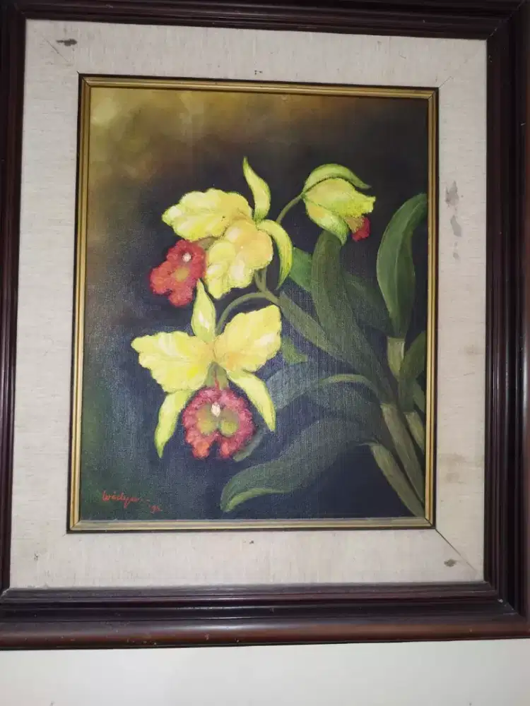 Lukisan Bunga Karya Widya tahun 1995