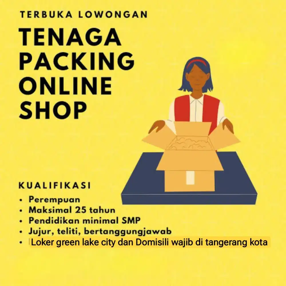 Loker packing paket olsop GLC