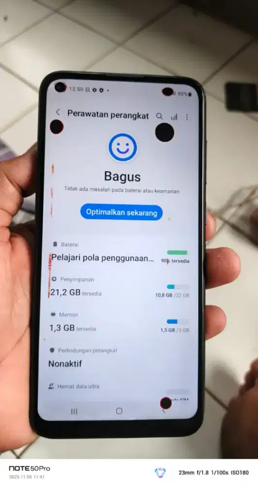 Samsung A11   3/32  mnus noda item normal smua orian