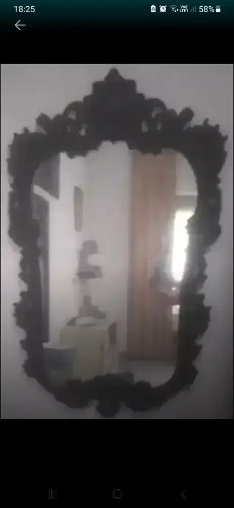 KACA CERMIN JATI UKIRAN