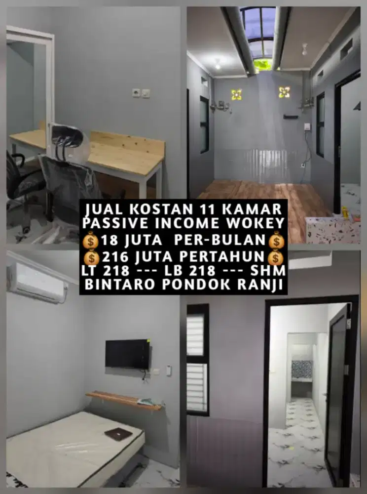 JUAL KOS KOST KOSAN KOSTAN BINTARO PONDOK RANJI TANGERANG SELATAN