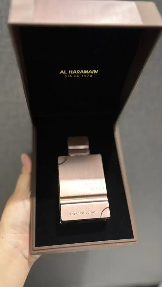 DIJUAL PARFUM AL HARAMAIN AMBER OUD 1x PAKAI LIKE NEW KONDISI LENGKAP