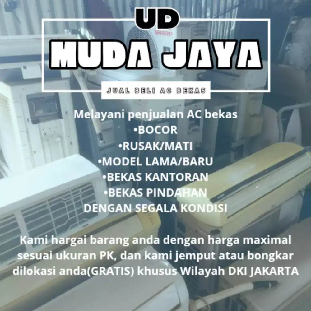 Menerima jual AC bekas dengan segala kondisi