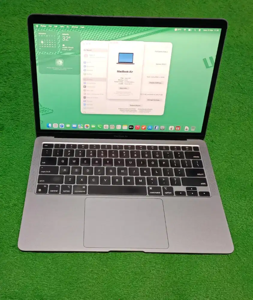 Apple Macbook Air M1 2020 M1 8/256 Grey Murah