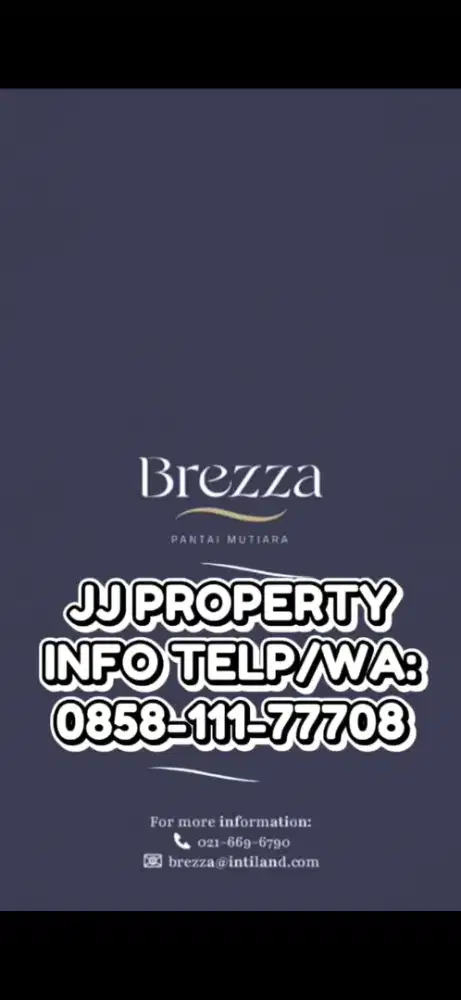 Brezza rumah pantai mutiara 3lt,unit ready hanya sisa 7unit ,bisa SHM