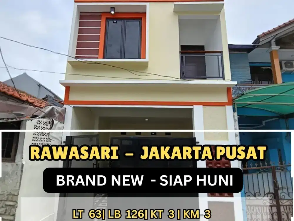 Rumah baru strategis bebas banjir di Rawasari Jakarta pusat