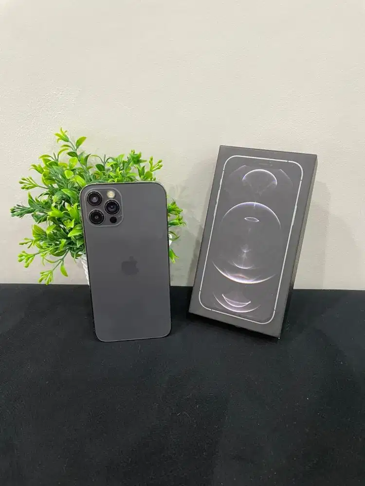 IPhone 12 Pro 128GB Graphite Fullset BH 87% Wifi Only BlokirFaceiD Off