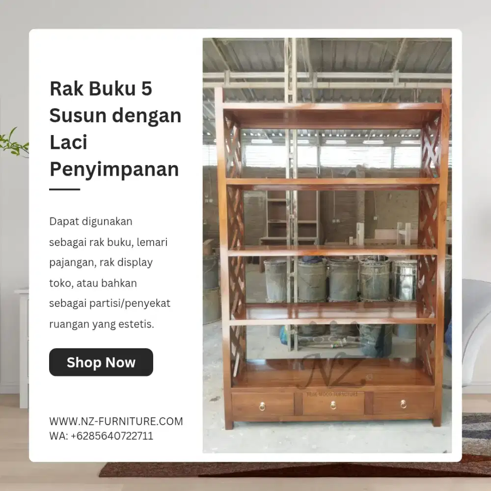 Rak Multifungsi Kayu Jati