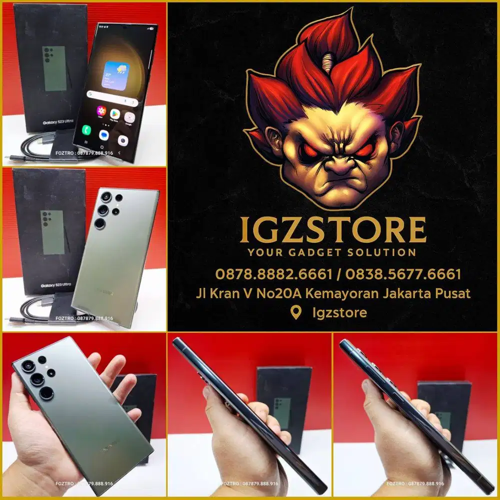 Samsung Galaxy S23 Ultra 12/256GB Green Fullset RESMI No Minus
