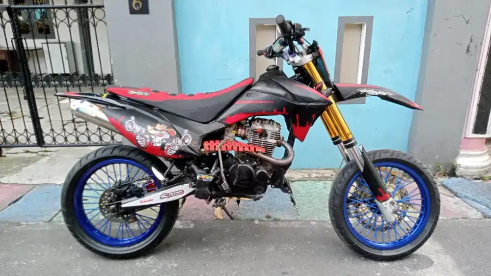 viar trail 2016 mesin sehat normal body bagus