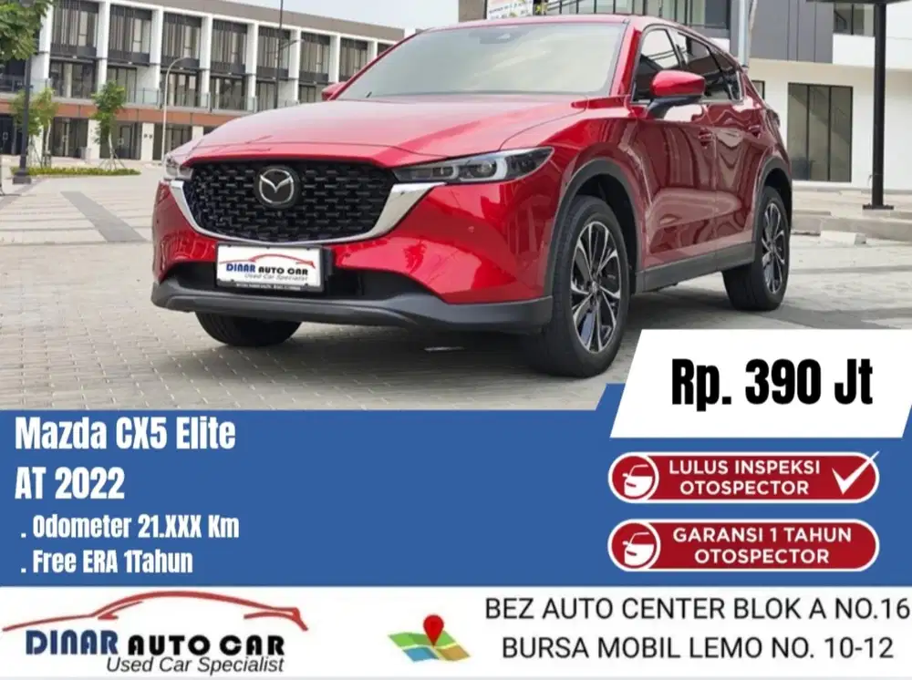 (21Rb) Mazda CX-5 CX5 CX 5 Elite 2022 Matic Ori Cat 20Jt *Dinar Auto*