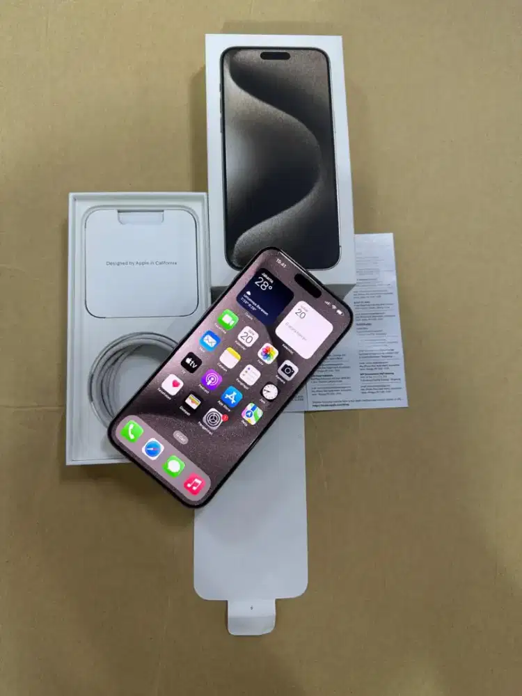 Iphone 15 Pro Max 256GB Bekas iBox Fullset Ori Mulus Istimewa