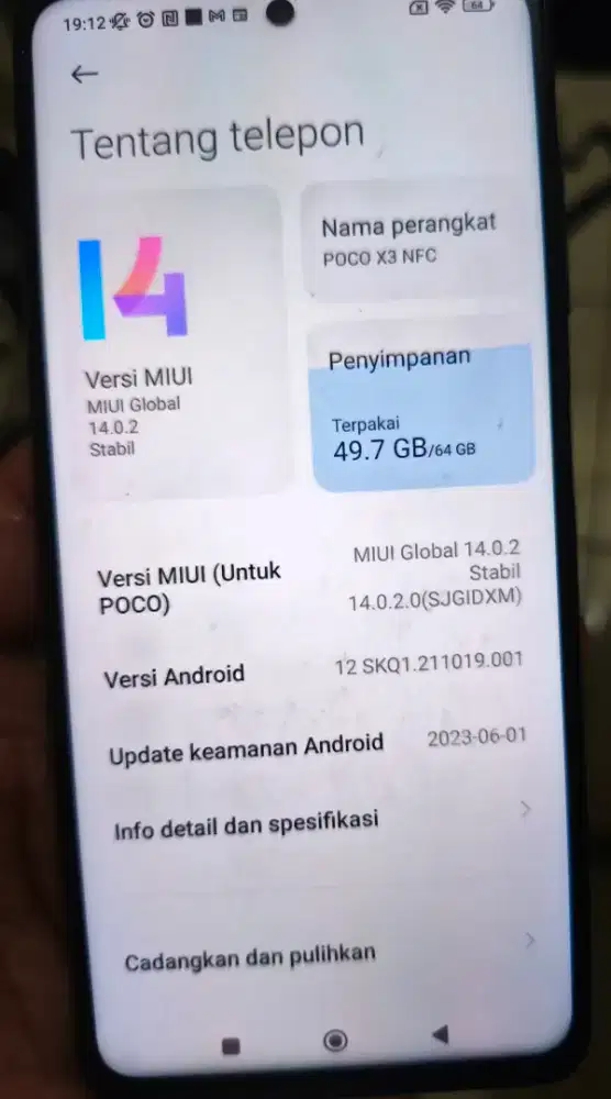 POCO X3 NFC warna biru