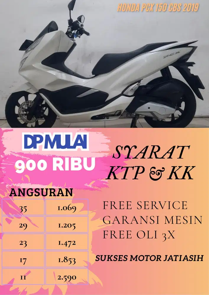 DP MURAH HONDA PCX 150 CBS 2019 BISA CASH/KREDIT MENGGUNAKAN CC