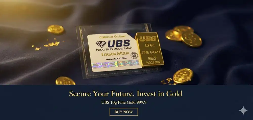 Logam Mulia 10gr UBS Retro