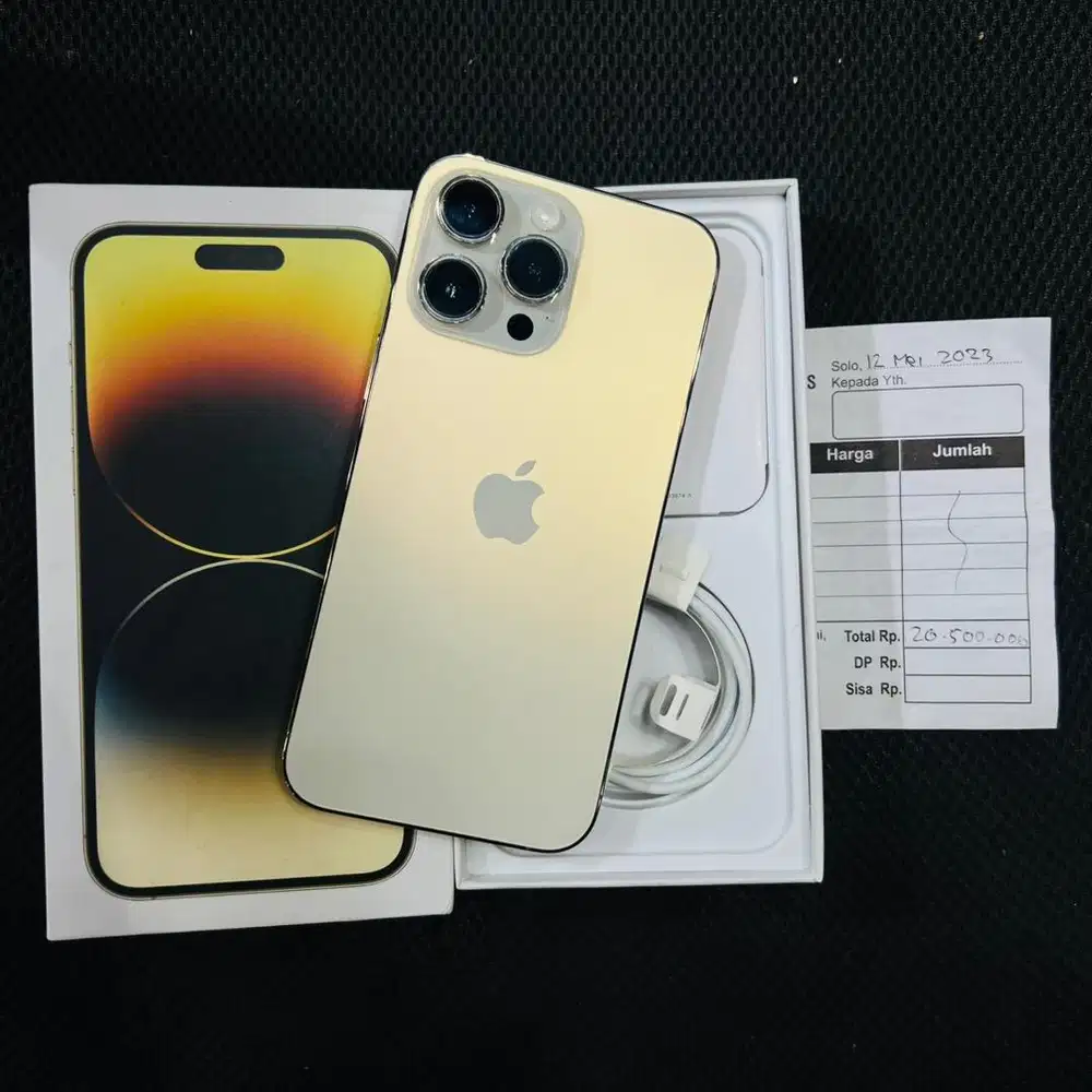 iphone 14 promax 256 ibox like new no minus fullset bh 90%
