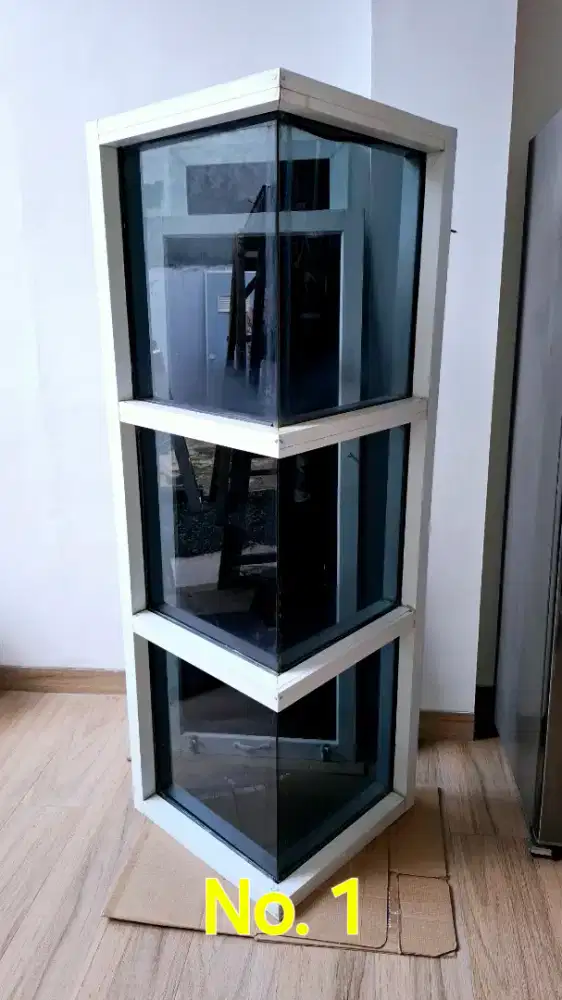 Kusen & jendela kaca & alumunium & kayu