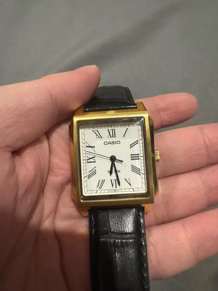 Casio MTP-B190, Genuine Leather, Rose Gold