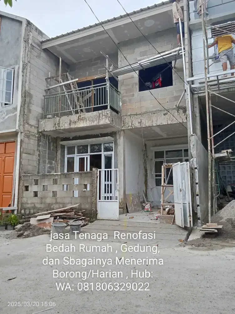 Renofasi rumah terima borong/ harian