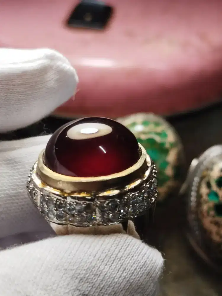 NATURAL HESSONITE GARNET CEYLON SRILANKA 29,50CT PLUS MEMO