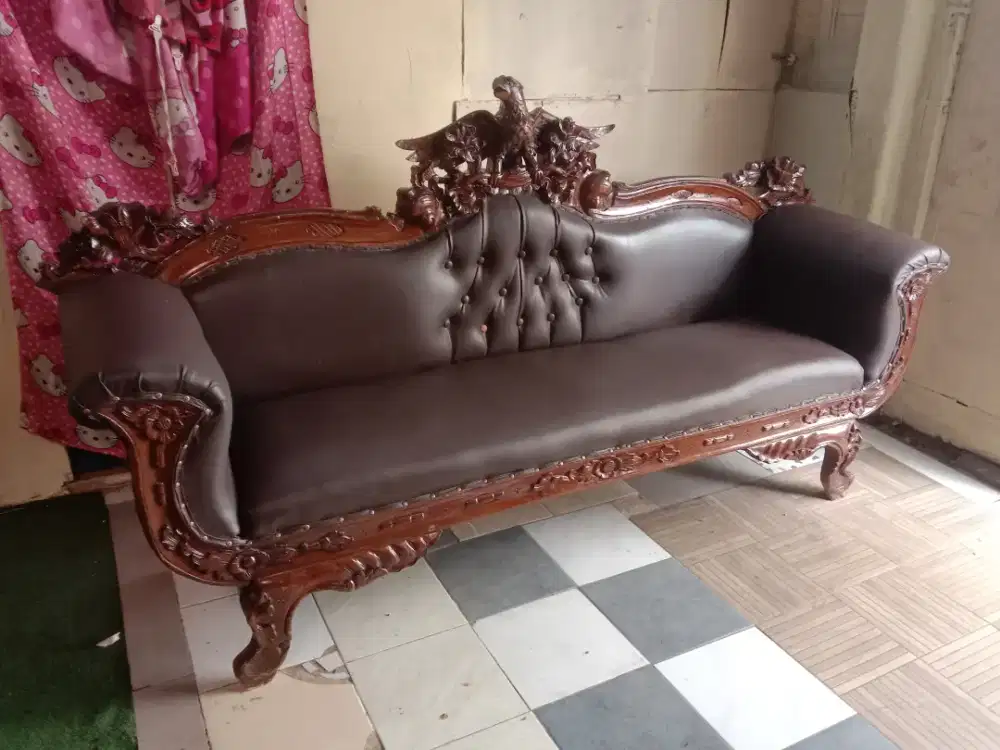 Kursi santai jati ukiran