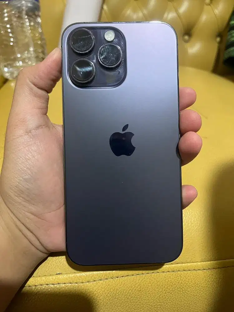 DIJUAL IPHONE 14 PRO MAX 128 GB DEEP PURPLE MULUS TANGAN PERTAMA