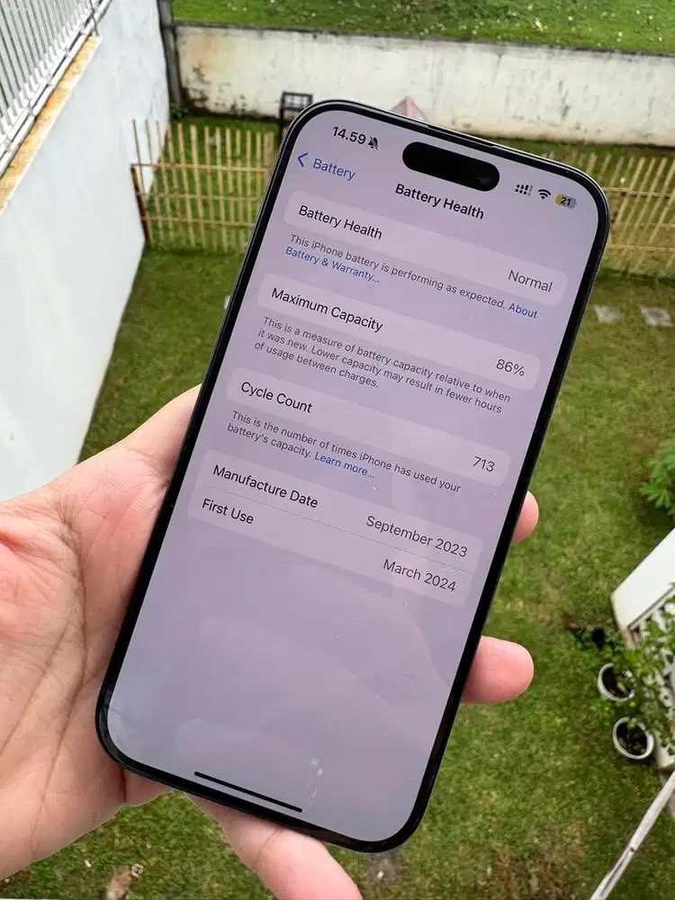 Iphone 15 pro 256 GB Black beli di Digimap