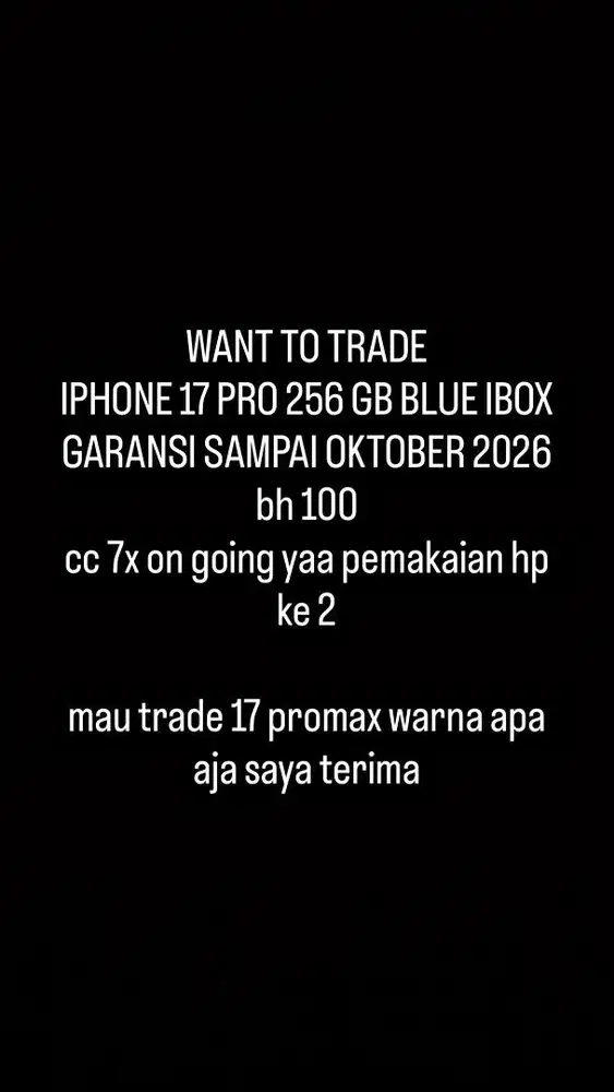 WTT IPHONE 17 PRO 256 GB DEEPBLUE IBOX