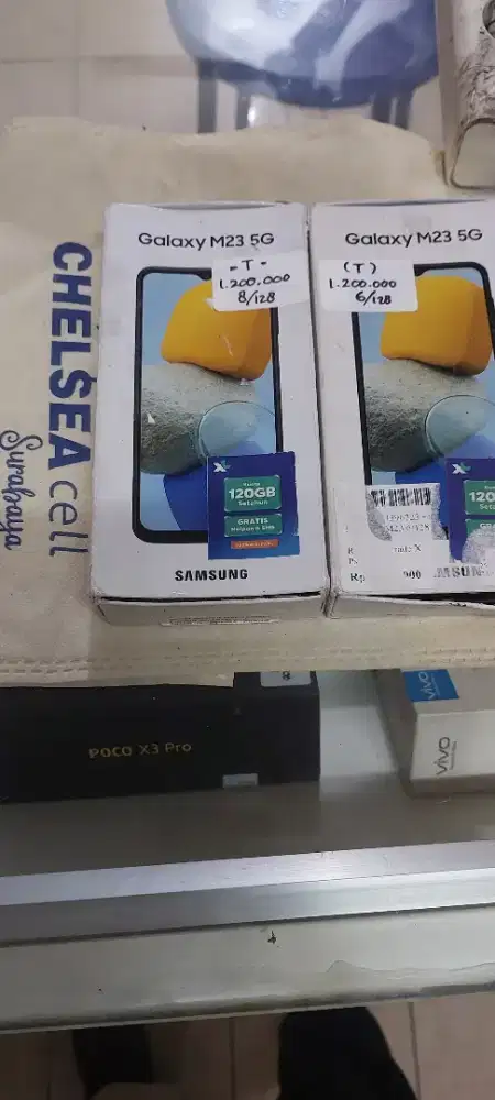 Murah hp samsung M23 5G 6/128 lkp, bs TT