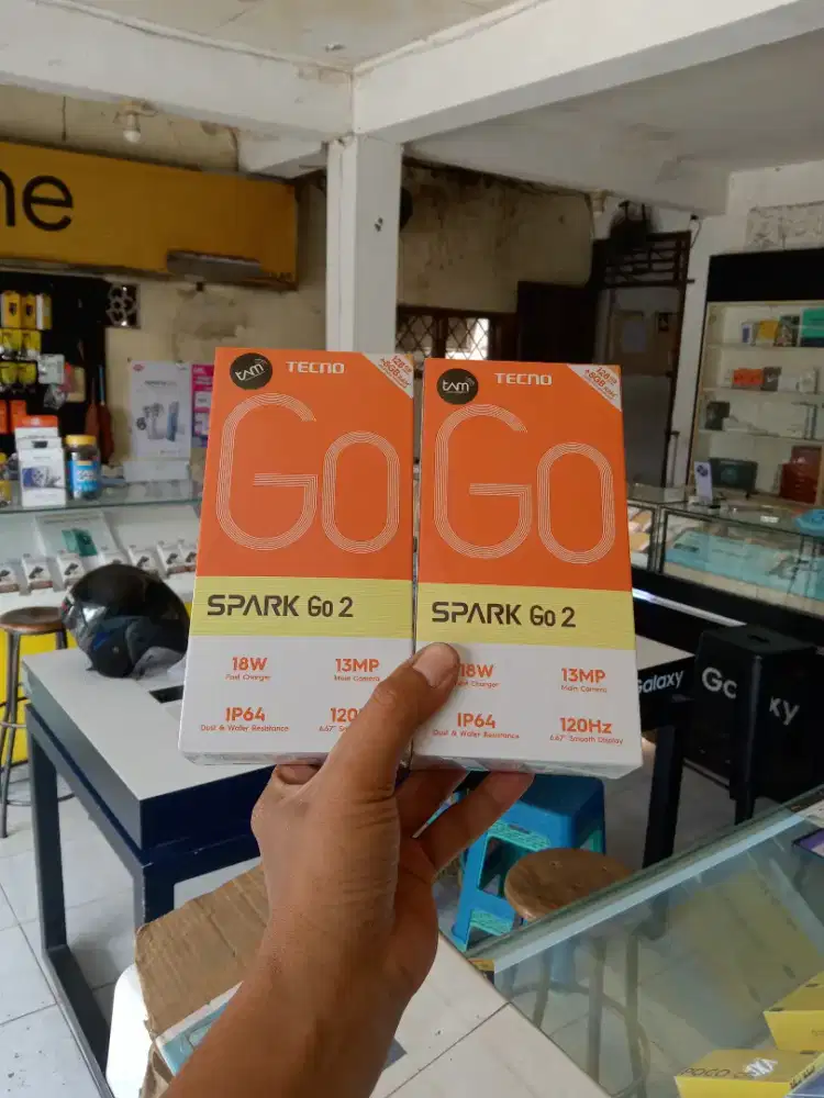 Berminat silahkan WA Tecno Spark GO2 4+4/64 Garansi resmi 13bln