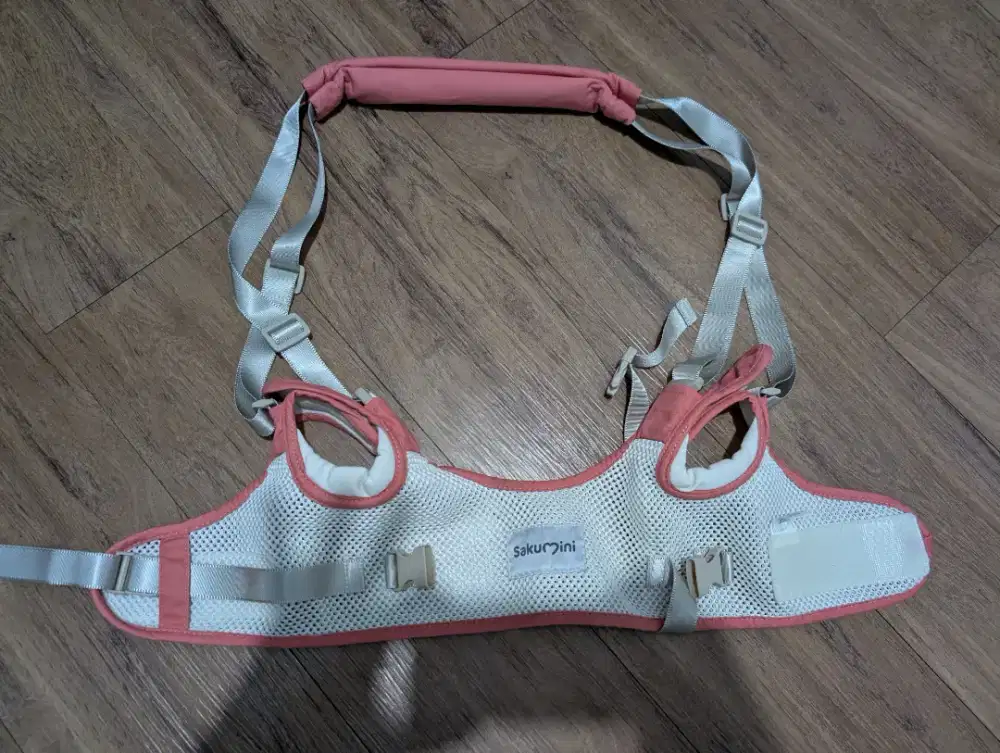 SAKUMINI alat bantu belajar jalan bayi Baby Walker Asistant Belt  Pink