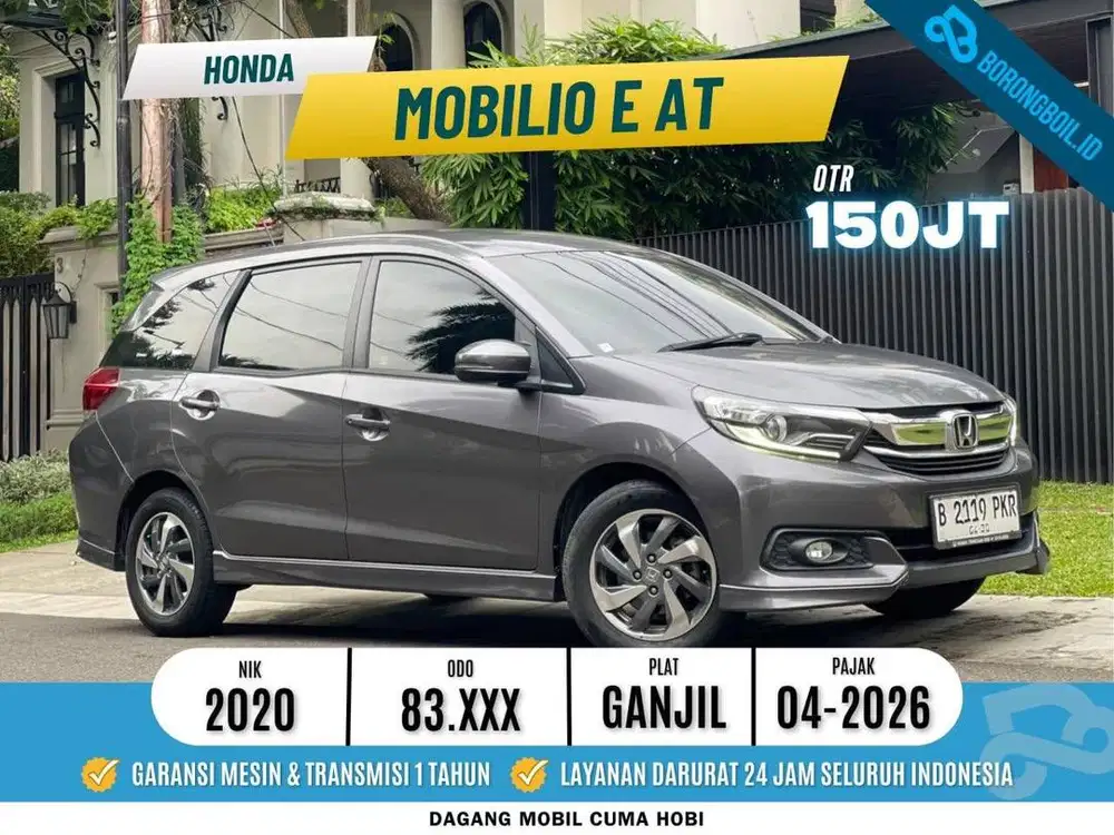 HONDA MOBILIO E AT 2020 PAJAK PANJANG