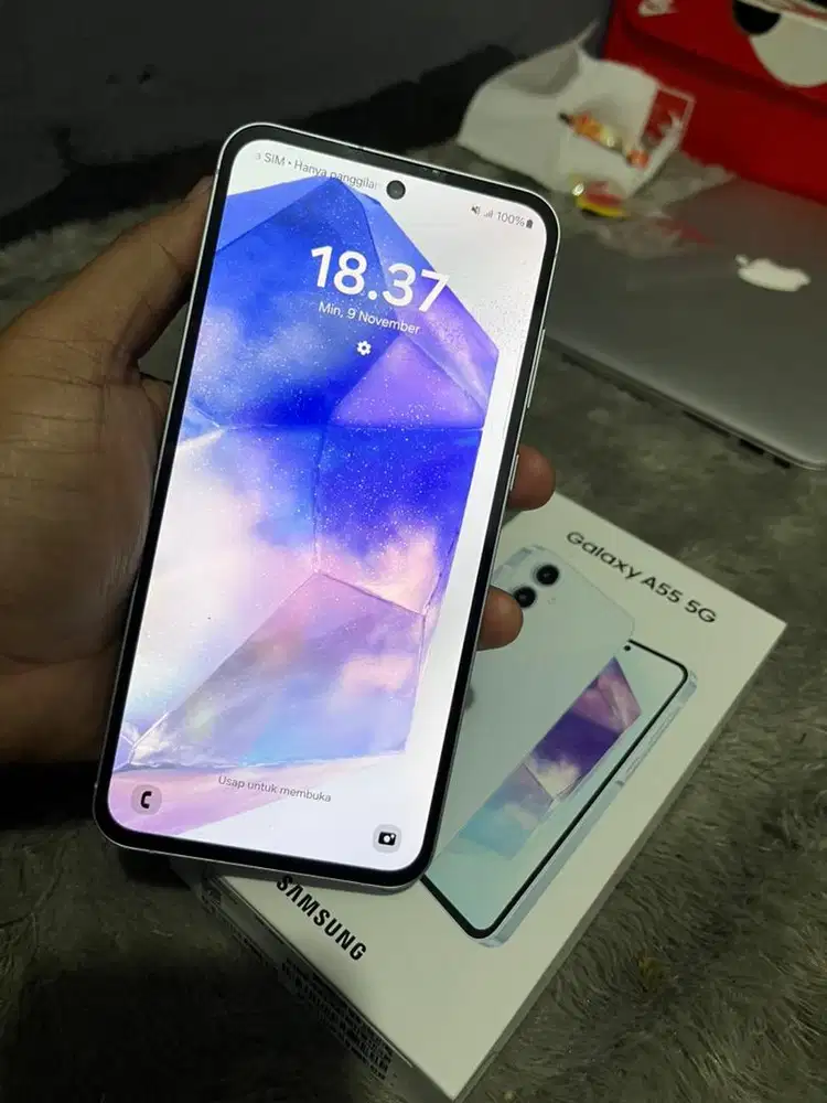 Samsung A55 5G 8/256 FULLSET, GARANSI AKTIF SAMPAI NOV 2025