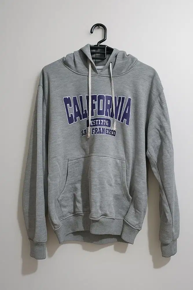 Hoodie california san fransisco abu abu nyaman&keren