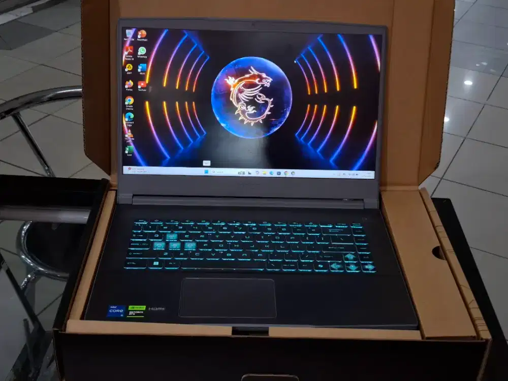 Laptop MSI Thin 15 B12UCX / Intel Core i5-12450H/Ram 16GB/SSD 512GB