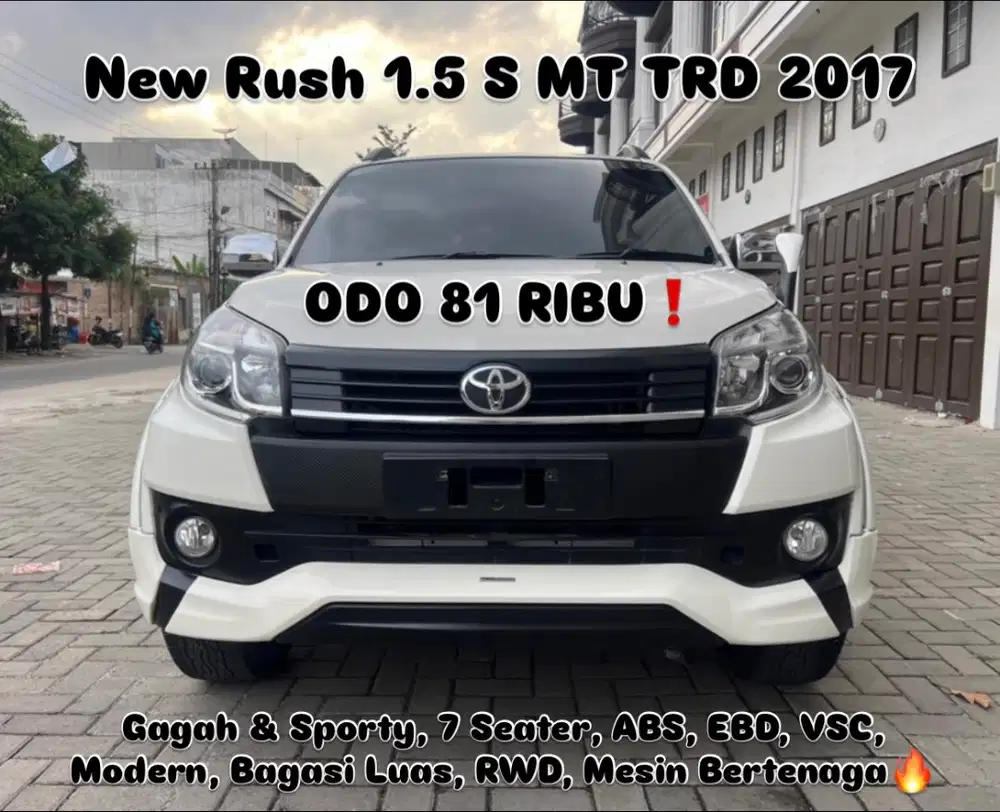 (TDP 9 JUTA!) Toyota New Rush 1.5 S Manual TRD Sportivo Putih 2017