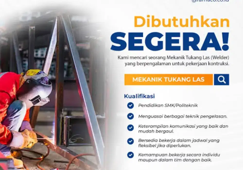 Lowongan tukang las