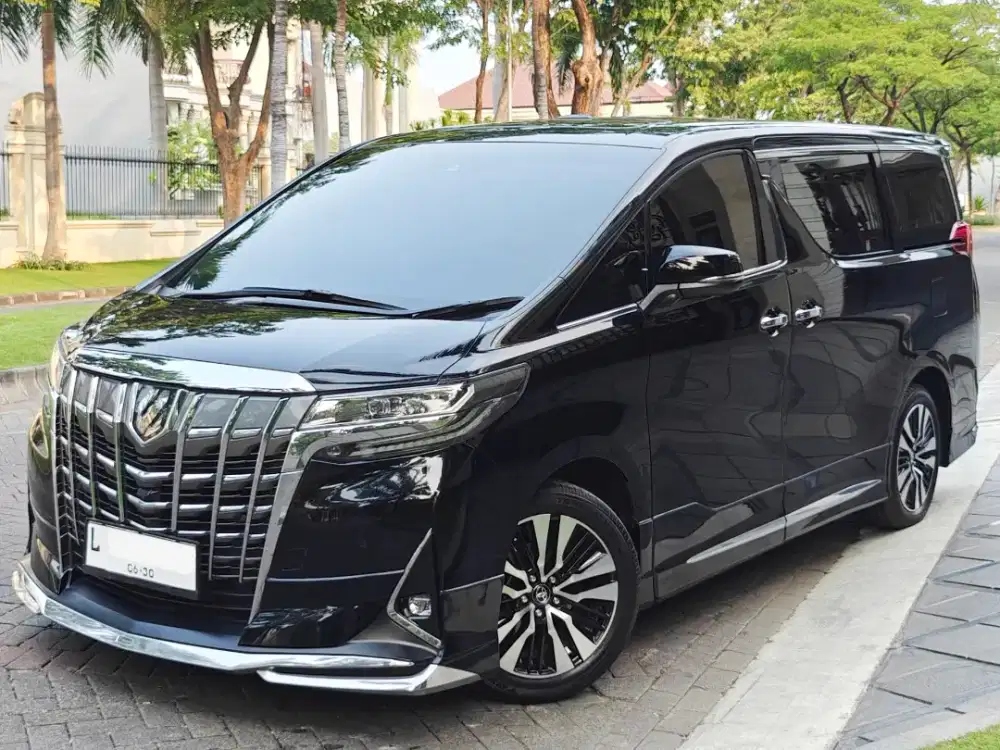 25rb KM Full Ori Alphard 2022 G ATPM 2.5 AT Hitam L Sby Facelift 2023