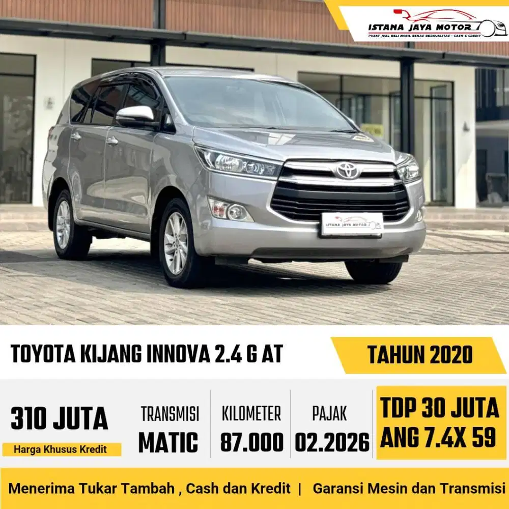 TOYOTA KIJANG INNOVA REBORN 2.4 G DIESEL AT 2020