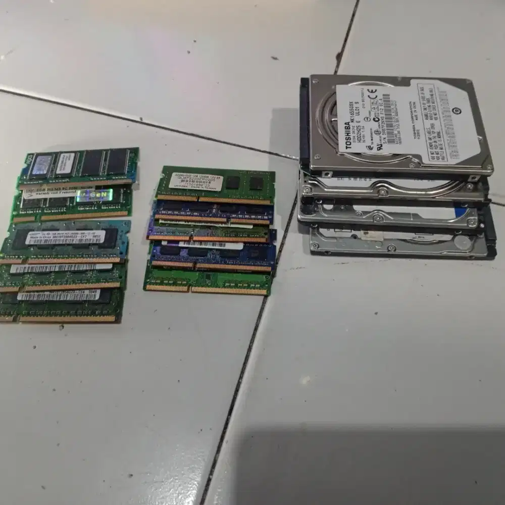 Ram, Harddisk buat upgrade laptop jadul biar joss