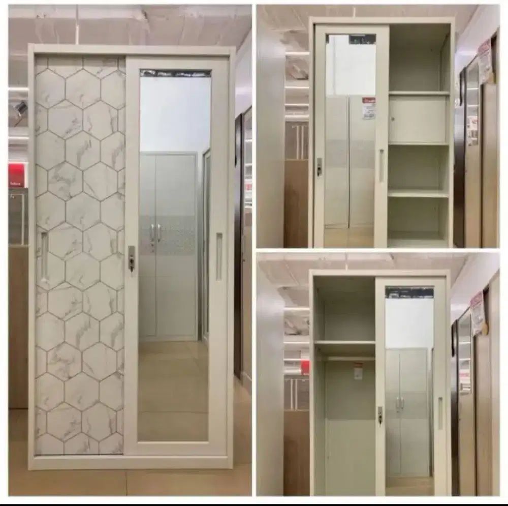 LEMARI PAKAIAN BESI METAL MURAH