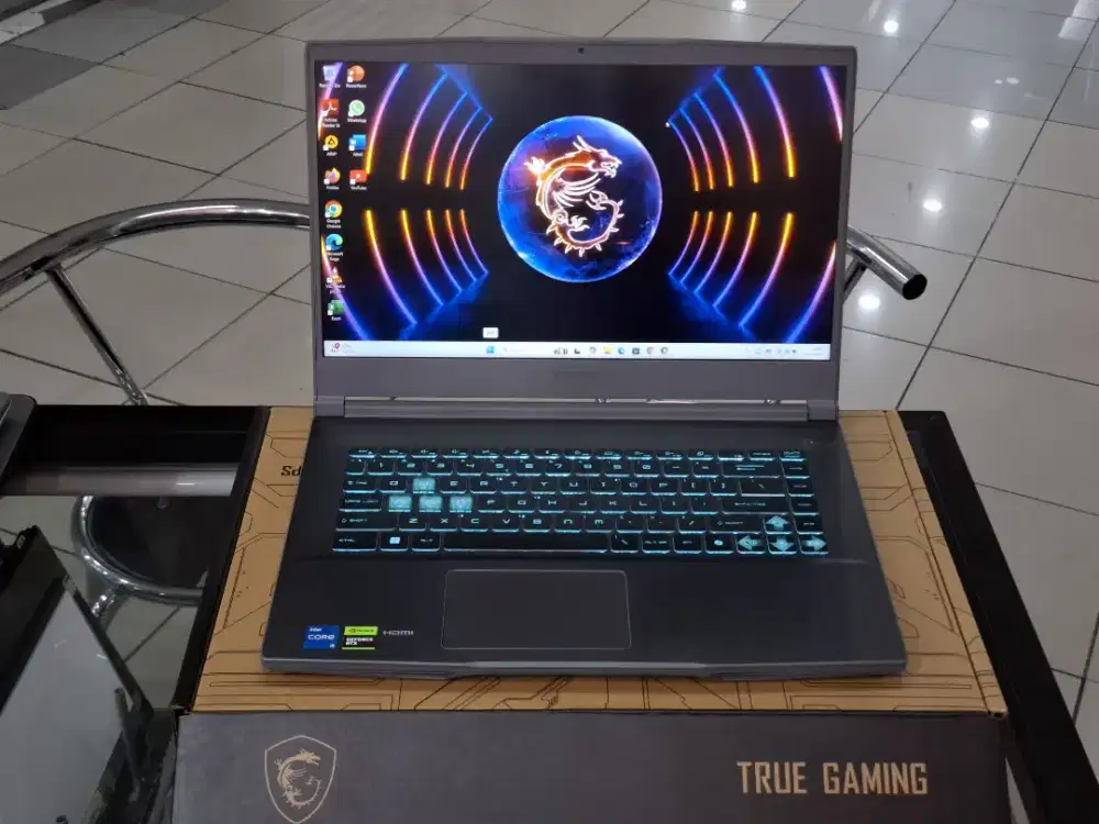 Laptop MSI Thin 15 B12UCX /Prosesor Intel Core i5-12450H