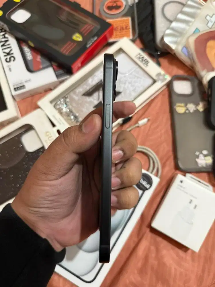 IPHONE 15PLUS 128GB BLACK EX IBOX RESMI INDONESIA