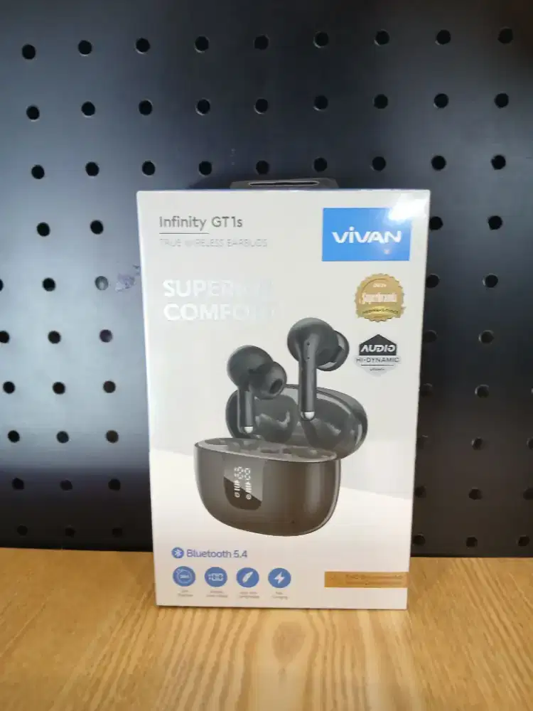 VIVAN Infinity GT1S Tws Adaptive Anc Enc Bluetooth 5.4 Led Display