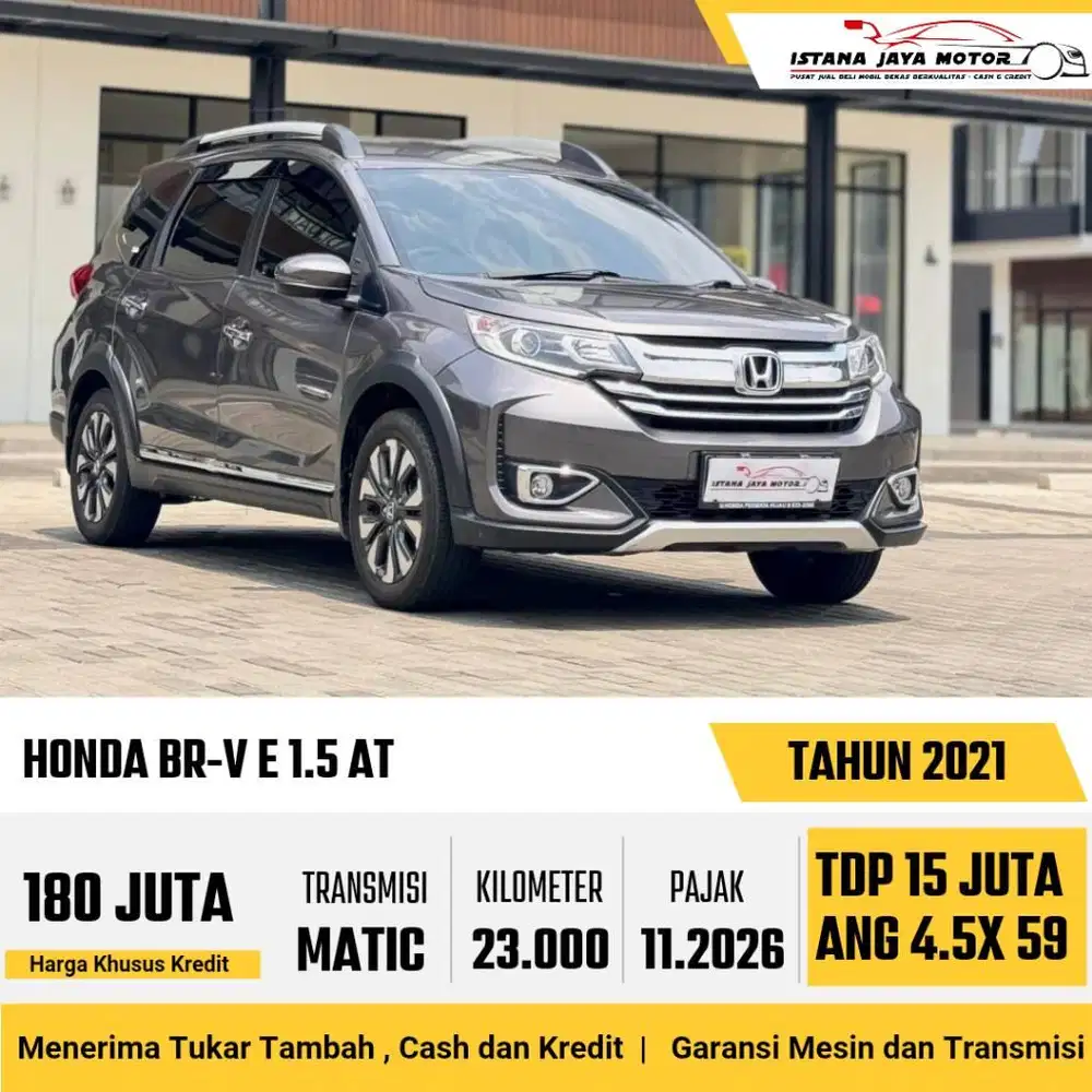 KM 23RB Honda BR-V 1.5 E AT NIK 2021 Abu