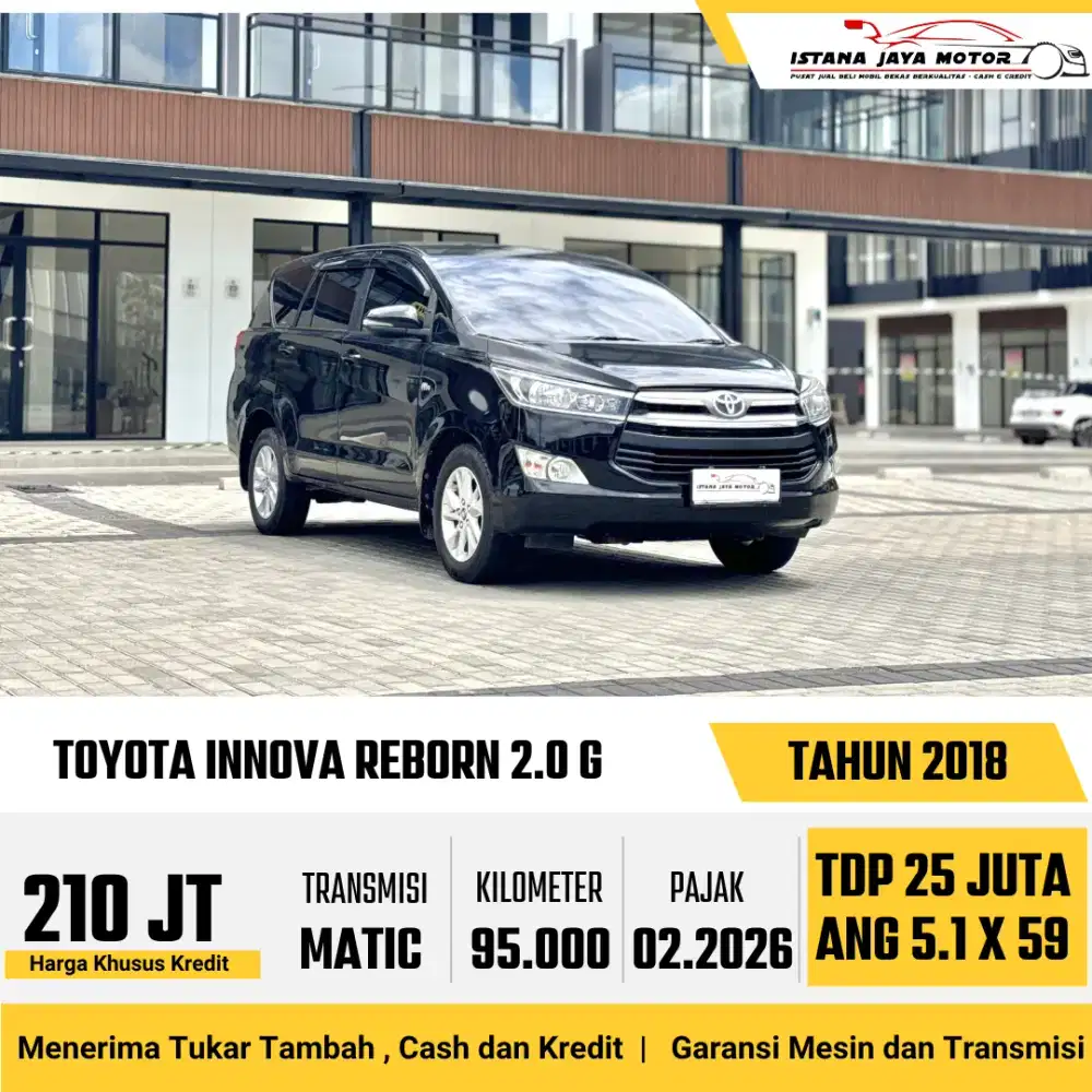 TOYOTA INNOVA REBORN 2.0 G 2018