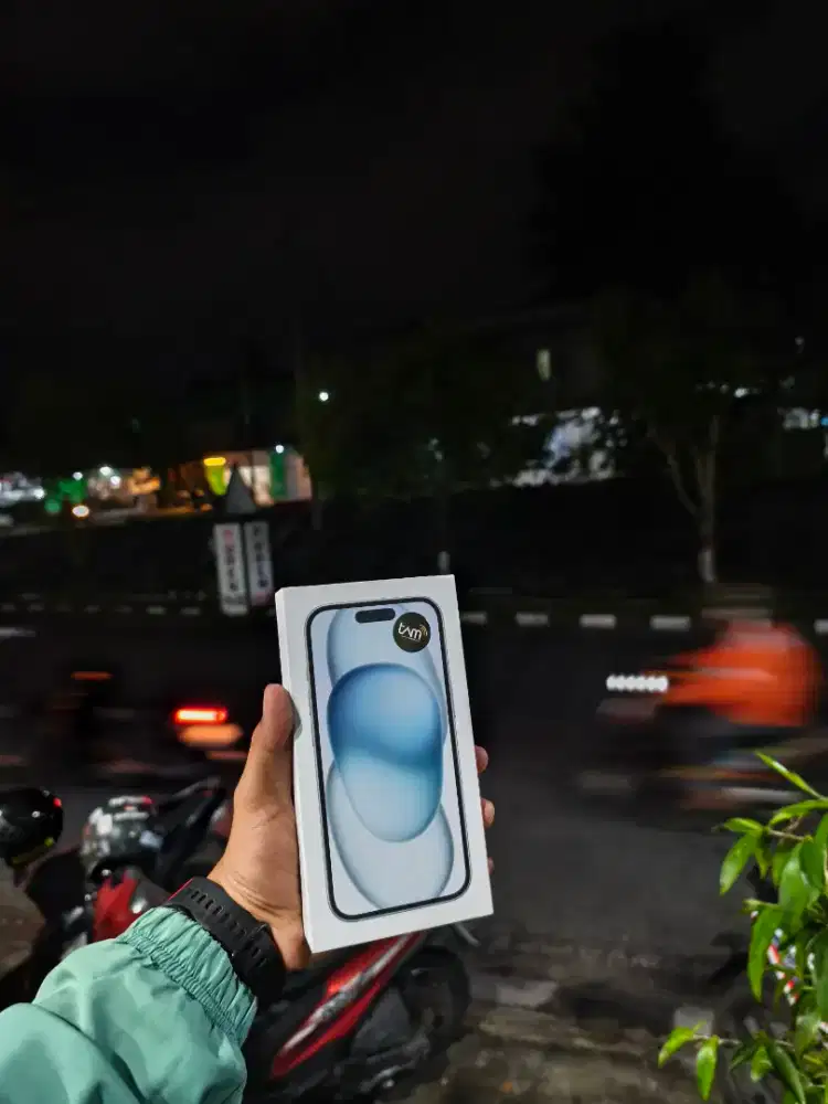 New! iPhone 15 128gb ibox biru segel