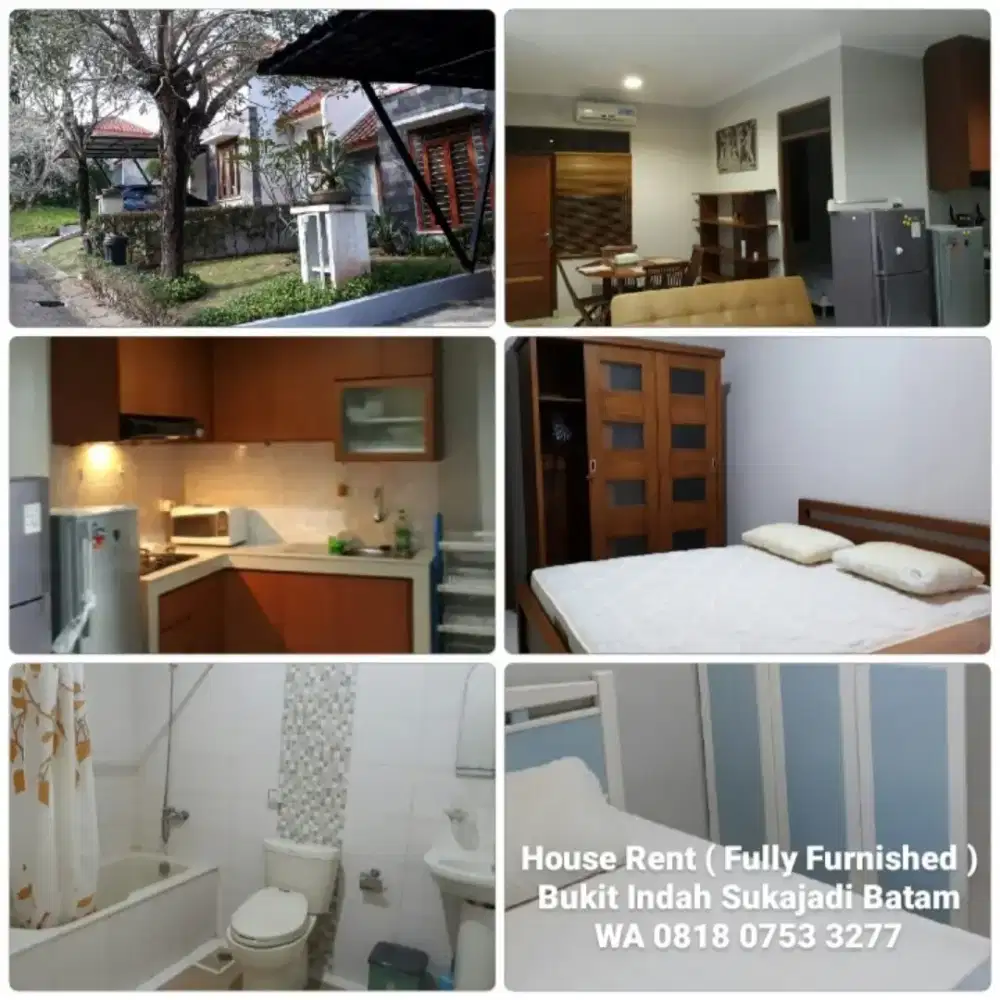 Bukit Indah Sukajadi Fully Furnished House Rent. WA +62818 0753 3277.