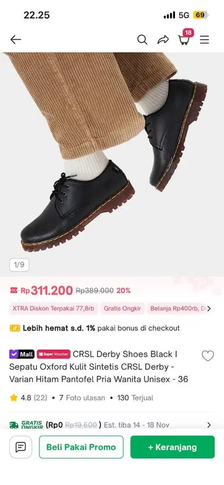 Jual sepatu CRSL CHAOS BLACK